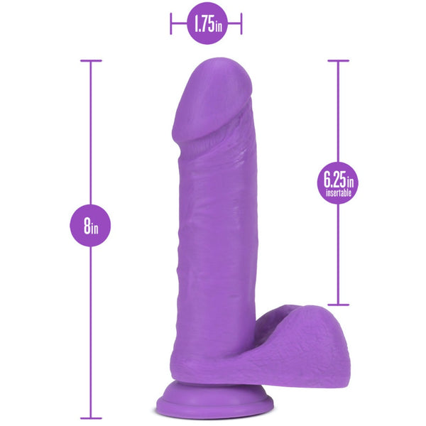 Blush Novelties Neo Elite 8" Silicone Dual Density Cock - Neon Purple - Extreme Toyz Singapore - https://extremetoyz.com.sg - Sex Toys and Lingerie Online Store - Bondage Gear / Vibrators / Electrosex Toys / Wireless Remote Control Vibes / Sexy Lingerie and Role Play / BDSM / Dungeon Furnitures / Dildos and Strap Ons &nbsp;/ Anal and Prostate Massagers / Anal Douche and Cleaning Aide / Delay Sprays and Gels / Lubricants and more...