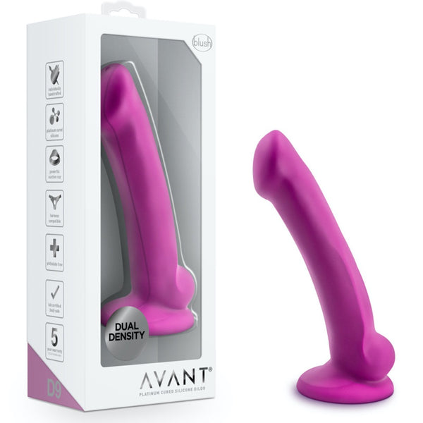 Blush Novelties Avant D9 Ergo Mini Violet Platinum-Cured Silicone Dildo - Extreme Toyz Singapore - https://extremetoyz.com.sg - Sex Toys and Lingerie Online Store - Bondage Gear / Vibrators / Electrosex Toys / Wireless Remote Control Vibes / Sexy Lingerie and Role Play / BDSM / Dungeon Furnitures / Dildos and Strap Ons &nbsp;/ Anal and Prostate Massagers / Anal Douche and Cleaning Aide / Delay Sprays and Gels / Lubricants and more...