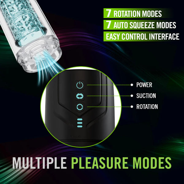M For Men Whirlwind Pro Rotating & Sucking Automatic Male Masturbator with Auto Suction Technology