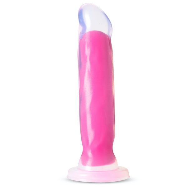 Blush Novelties Neo Elite 8" Glow in the Dark Marquee Silicone Dual Density Dildo - Neon Pink - Extreme Toyz Singapore - https://extremetoyz.com.sg - Sex Toys and Lingerie Online Store - Bondage Gear / Vibrators / Electrosex Toys / Wireless Remote Control Vibes / Sexy Lingerie and Role Play / BDSM / Dungeon Furnitures / Dildos and Strap Ons &nbsp;/ Anal and Prostate Massagers / Anal Douche and Cleaning Aide / Delay Sprays and Gels / Lubricants and more...