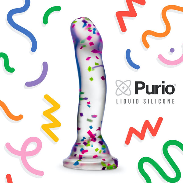 Blush Novelties Neo Elite 7.5" Glow in the Dark Hanky-Panky Silicone Dildo - Confetti - Extreme Toyz Singapore - https://extremetoyz.com.sg - Sex Toys and Lingerie Online Store - Bondage Gear / Vibrators / Electrosex Toys / Wireless Remote Control Vibes / Sexy Lingerie and Role Play / BDSM / Dungeon Furnitures / Dildos and Strap Ons &nbsp;/ Anal and Prostate Massagers / Anal Douche and Cleaning Aide / Delay Sprays and Gels / Lubricants and more...