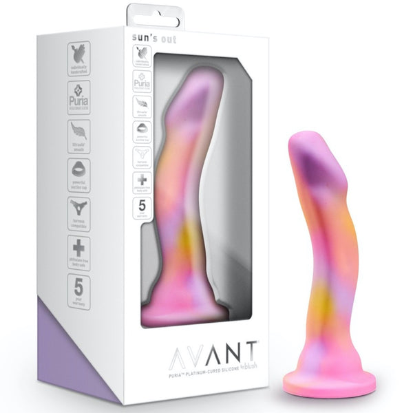 Blush Novelties Avant Sun's Out Platinum-Cured Silicone Dildo - Pink - Extreme Toyz Singapore - https://extremetoyz.com.sg - Sex Toys and Lingerie Online Store - Bondage Gear / Vibrators / Electrosex Toys / Wireless Remote Control Vibes / Sexy Lingerie and Role Play / BDSM / Dungeon Furnitures / Dildos and Strap Ons &nbsp;/ Anal and Prostate Massagers / Anal Douche and Cleaning Aide / Delay Sprays and Gels / Lubricants and more...