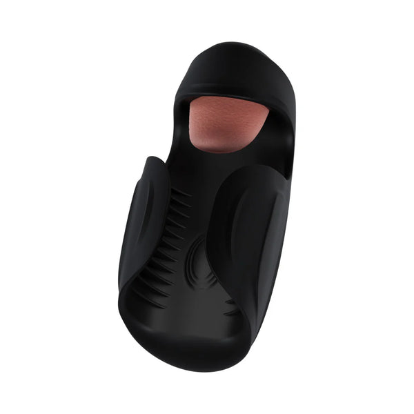 M For Men Lickety Split Vibrating Automatic Male Masturbator with Tongue Licking Oral Stimulator