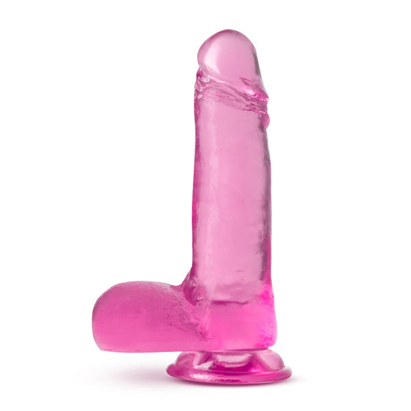 B Yours Plus 7" Rock N' Roll  Dildo with Balls - Pink