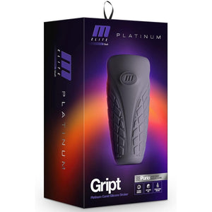 M Elite Platinum Gript Purio™ Platinum Cured Liquid Silicone Masturbator