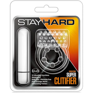 Stay Hard Vibrating Super Clitifier - Clear