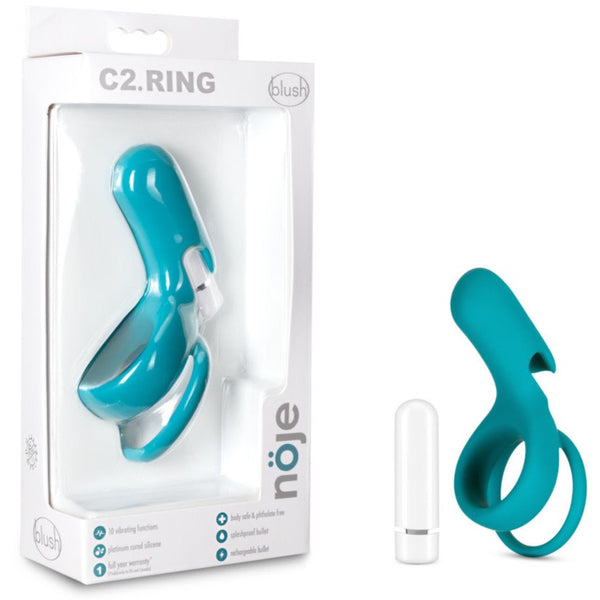 Blush Novelties noje C2 Junipe Rechargeable Vibrating Silicone Penis Ring - Extreme Toyz Singapore - https://extremetoyz.com.sg - Sex Toys and Lingerie Online Store - Bondage Gear / Vibrators / Electrosex Toys / Wireless Remote Control Vibes / Sexy Lingerie and Role Play / BDSM / Dungeon Furnitures / Dildos and Strap Ons &nbsp;/ Anal and Prostate Massagers / Anal Douche and Cleaning Aide / Delay Sprays and Gels / Lubricants and more...