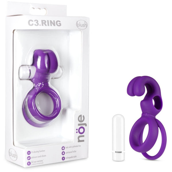 Blush Novelties noje C3 Iris Rechargeable Vibrating Silicone Penis Ring - Extreme Toyz Singapore - https://extremetoyz.com.sg - Sex Toys and Lingerie Online Store - Bondage Gear / Vibrators / Electrosex Toys / Wireless Remote Control Vibes / Sexy Lingerie and Role Play / BDSM / Dungeon Furnitures / Dildos and Strap Ons &nbsp;/ Anal and Prostate Massagers / Anal Douche and Cleaning Aide / Delay Sprays and Gels / Lubricants and more...