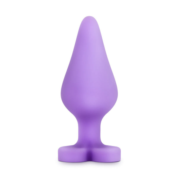 Blush Novelties Play with Me Naughtier Candy Heart Fuck Me Silicone Plug - Purple - Extreme Toyz Singapore - https://extremetoyz.com.sg - Sex Toys and Lingerie Online Store - Bondage Gear / Vibrators / Electrosex Toys / Wireless Remote Control Vibes / Sexy Lingerie and Role Play / BDSM / Dungeon Furnitures / Dildos and Strap Ons &nbsp;/ Anal and Prostate Massagers / Anal Douche and Cleaning Aide / Delay Sprays and Gels / Lubricants and more...