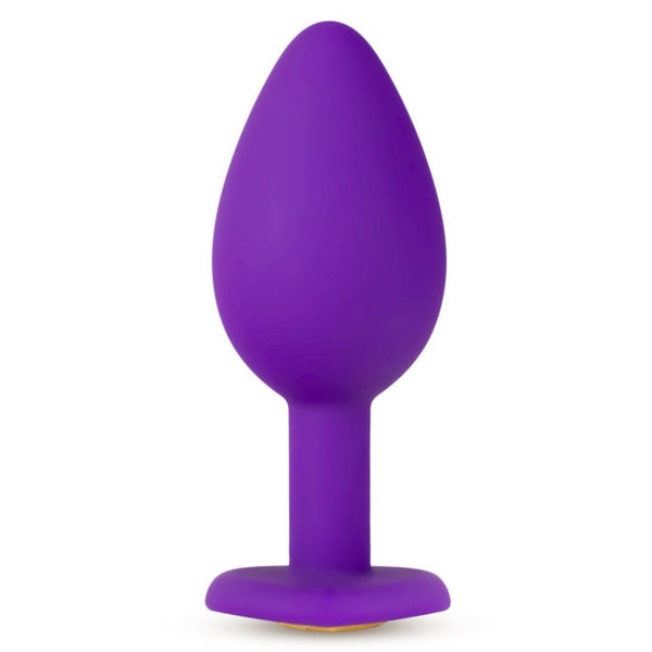 Blush Novelties Temptasia Purple Bling Silicone Plug - Small - Extreme Toyz Singapore - https://extremetoyz.com.sg - Sex Toys and Lingerie Online Store - Bondage Gear / Vibrators / Electrosex Toys / Wireless Remote Control Vibes / Sexy Lingerie and Role Play / BDSM / Dungeon Furnitures / Dildos and Strap Ons &nbsp;/ Anal and Prostate Massagers / Anal Douche and Cleaning Aide / Delay Sprays and Gels / Lubricants and more... 