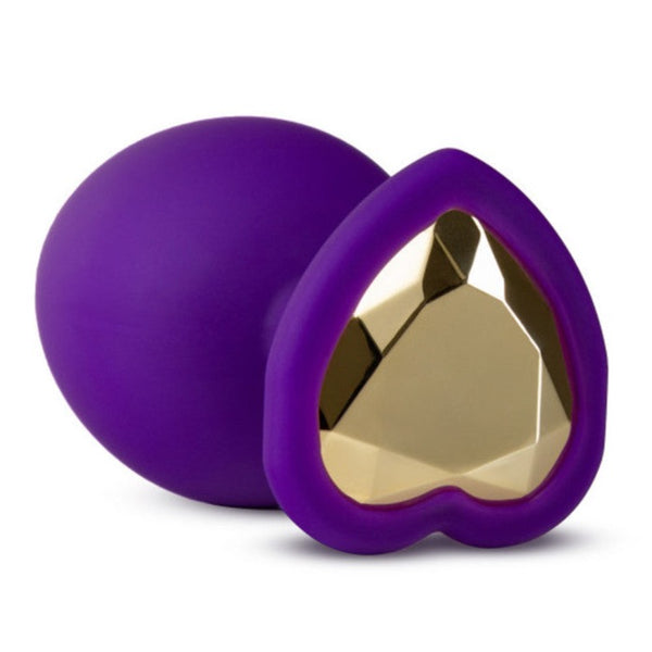 Blush Novelties Temptasia Purple Bling Silicone Plug - Medium - Extreme Toyz Singapore - https://extremetoyz.com.sg - Sex Toys and Lingerie Online Store - Bondage Gear / Vibrators / Electrosex Toys / Wireless Remote Control Vibes / Sexy Lingerie and Role Play / BDSM / Dungeon Furnitures / Dildos and Strap Ons &nbsp;/ Anal and Prostate Massagers / Anal Douche and Cleaning Aide / Delay Sprays and Gels / Lubricants and more...