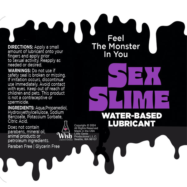 Little Genie Sex Slime Purple Creature Lube Water-Based Lubricant - 4 oz. - Extreme Toyz Singapore - https://extremetoyz.com.sg - Sex Toys and Lingerie Online Store - Bondage Gear / Vibrators / Electrosex Toys / Wireless Remote Control Vibes / Sexy Lingerie and Role Play / BDSM / Dungeon Furnitures / Dildos and Strap Ons &nbsp;/ Anal and Prostate Massagers / Anal Douche and Cleaning Aide / Delay Sprays and Gels / Lubricants and more...