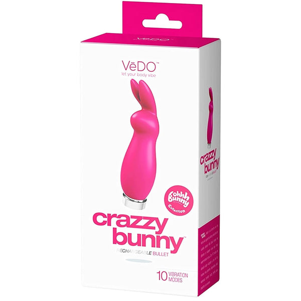 Crazzy Bunny Rechargeable Bullet - Pink