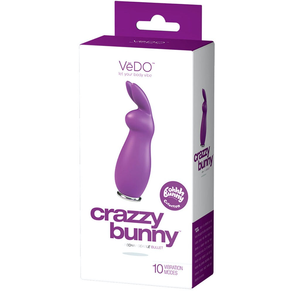 Crazzy Bunny Rechargeable Bullet - Purple