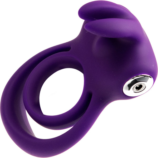 Thunder Bunny Rechargeable Vibrating C-Ring - Purple