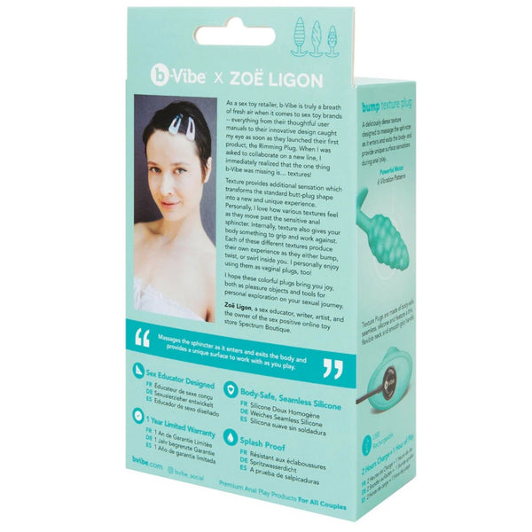 Bump Texture Small Vibrating Rechargeable Silicone Plug