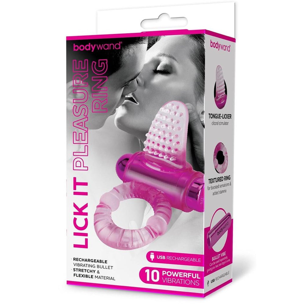 Bodywand Rechargeable Lick It Pleasure Ring - Extreme Toyz Singapore - https://extremetoyz.com.sg - Sex Toys and Lingerie Online Store - Bondage Gear / Vibrators / Electrosex Toys / Wireless Remote Control Vibes / Sexy Lingerie and Role Play / BDSM / Dungeon Furnitures / Dildos and Strap Ons &nbsp;/ Anal and Prostate Massagers / Anal Douche and Cleaning Aide / Delay Sprays and Gels / Lubricants and more...