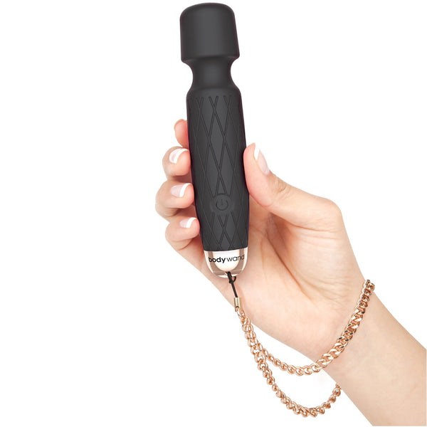 Bodywand Luxe Mini Wand Rechargeable Massager - Black - Extreme Toyz Singapore - https://extremetoyz.com.sg - Sex Toys and Lingerie Online Store - Bondage Gear / Vibrators / Electrosex Toys / Wireless Remote Control Vibes / Sexy Lingerie and Role Play / BDSM / Dungeon Furnitures / Dildos and Strap Ons &nbsp;/ Anal and Prostate Massagers / Anal Douche and Cleaning Aide / Delay Sprays and Gels / Lubricants and more...