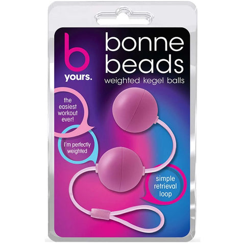 B Yours Bonne Beads Weighted Kegel Balls - Pink