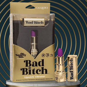 CalExotics Naughty Bits Bad Bitch Lipstick Vibrator - Extreme Toyz Singapore - https://extremetoyz.com.sg - Sex Toys and Lingerie Online Store