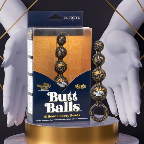 CalExotics Naughty Bits Butt Balls Silicone Booty Beads - Extreme Toyz Singapore - https://extremetoyz.com.sg - Sex Toys and Lingerie Online Store