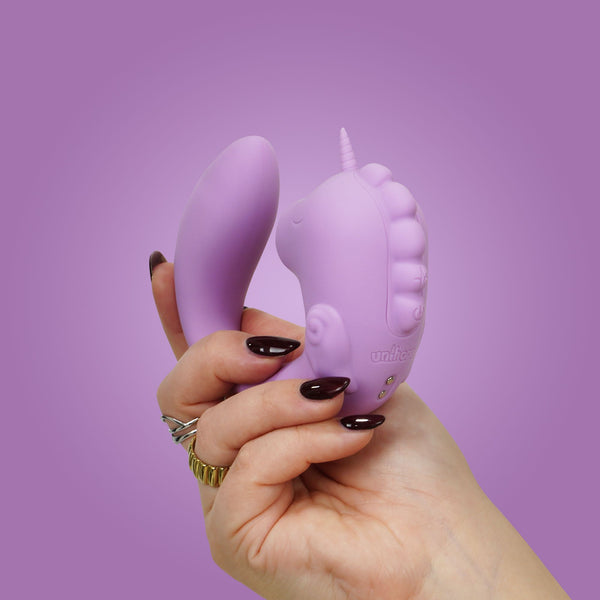 Unihorn "C" Horse Marina Lilac Rhythmic Massaging & Throbbing Rechargeable G-Spot & Clitoral Vibrator