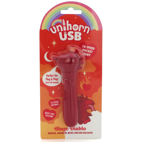 Unihorn USB Bullet Blaze Diablo Rechargeable Vibrator