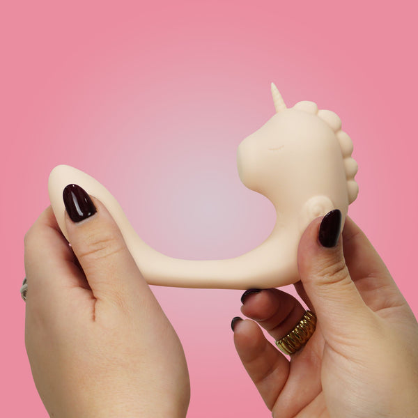 Unihorn "C" Horse Coral Throb Pulsating & Throbbing Rechargeable G-Spot & Clitoral Vibrator