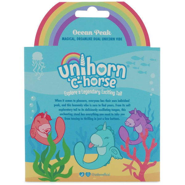 Unihorn "C" Horse Ocean Peak Flickering & Throbbing Rechargeable G-Spot & Clitoral Vibrator