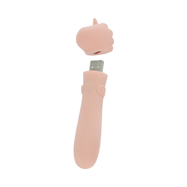 Unihorn USB Bullet Heart Throb Rechargeable Vibrator