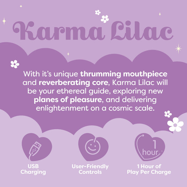 Unihorn Karma Lilac Rhythmic Massaging Rechargeable Clitoral Vibrator