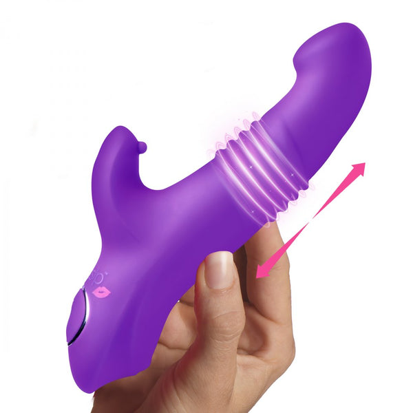 Curve Novelties Gossip Blaster 7X Thrusting Rechargeable Silicone Rabbit Vibrator  -  Extreme Toyz Singapore - https://extremetoyz.com.sg - Sex Toys and Lingerie Online Store - Bondage Gear / Vibrators / Electrosex Toys / Wireless Remote Control Vibes / Sexy Lingerie and Role Play / BDSM / Dungeon Furnitures / Dildos and Strap Ons  / Anal and Prostate Massagers / Anal Douche and Cleaning Aide / Delay Sprays and Gels / Lubricants and more...
