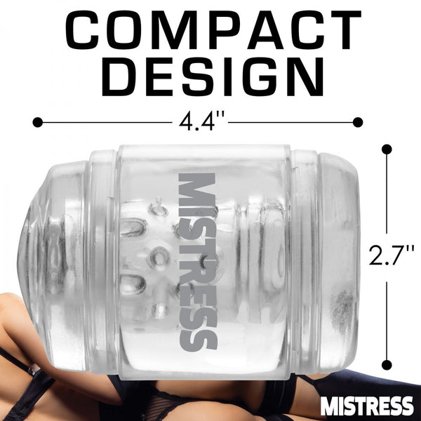 Curve Novelties Mistress Double Shot Mouth and Pussy Stroker - Clear - Extreme Toyz Singapore - https://extremetoyz.com.sg - Sex Toys and Lingerie Online Store - Bondage Gear / Vibrators / Electrosex Toys / Wireless Remote Control Vibes / Sexy Lingerie and Role Play / BDSM / Dungeon Furnitures / Dildos and Strap Ons  / Anal and Prostate Massagers / Anal Douche and Cleaning Aide / Delay Sprays and Gels / Lubricants and more...