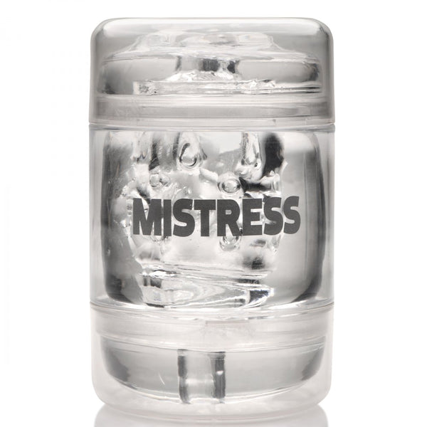 Curve Novelties Mistress Double Shot Ass and Mouth Stroker - Clear - Extreme Toyz Singapore - https://extremetoyz.com.sg - Sex Toys and Lingerie Online Store - Bondage Gear / Vibrators / Electrosex Toys / Wireless Remote Control Vibes / Sexy Lingerie and Role Play / BDSM / Dungeon Furnitures / Dildos and Strap Ons  / Anal and Prostate Massagers / Anal Douche and Cleaning Aide / Delay Sprays and Gels / Lubricants and more...
