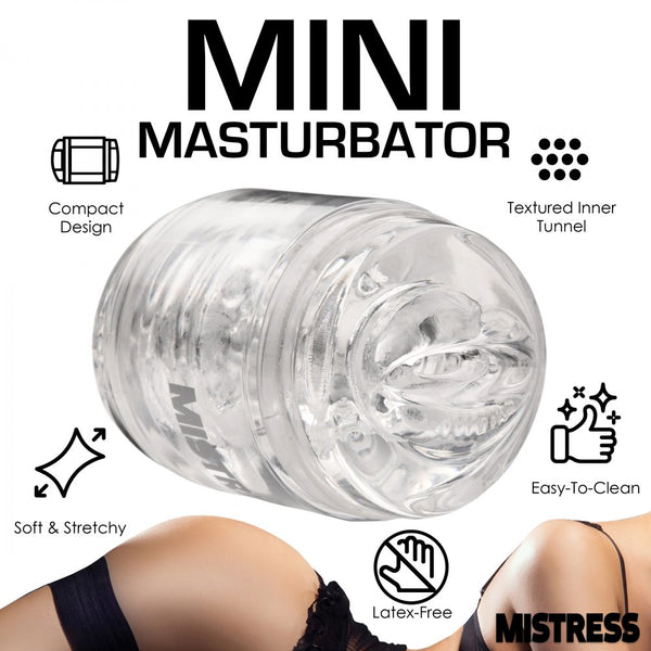 Curve Novelties Mistress Double Shot Ass and Mouth Stroker - Clear - Extreme Toyz Singapore - https://extremetoyz.com.sg - Sex Toys and Lingerie Online Store - Bondage Gear / Vibrators / Electrosex Toys / Wireless Remote Control Vibes / Sexy Lingerie and Role Play / BDSM / Dungeon Furnitures / Dildos and Strap Ons  / Anal and Prostate Massagers / Anal Douche and Cleaning Aide / Delay Sprays and Gels / Lubricants and more...