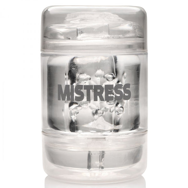 Curve Novelties Mistress Double Shot Pussy and Ass Stroker - Clear - Extreme Toyz Singapore - https://extremetoyz.com.sg - Sex Toys and Lingerie Online Store - Bondage Gear / Vibrators / Electrosex Toys / Wireless Remote Control Vibes / Sexy Lingerie and Role Play / BDSM / Dungeon Furnitures / Dildos and Strap Ons  / Anal and Prostate Massagers / Anal Douche and Cleaning Aide / Delay Sprays and Gels / Lubricants and more...