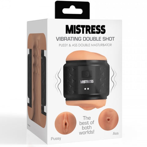 Curve Novelties Mistress Vibrating Double Shot Mouth and Pussy Stroker - Extreme Toyz Singapore - https://extremetoyz.com.sg - Sex Toys and Lingerie Online Store - Bondage Gear / Vibrators / Electrosex Toys / Wireless Remote Control Vibes / Sexy Lingerie and Role Play / BDSM / Dungeon Furnitures / Dildos and Strap Ons &nbsp;/ Anal and Prostate Massagers / Anal Douche and Cleaning Aide / Delay Sprays and Gels / Lubricants and more...