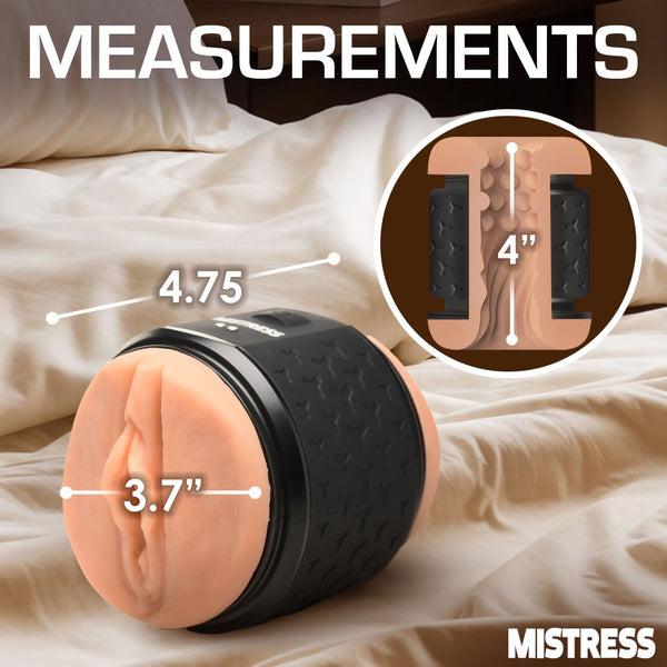 Curve Novelties Mistress Vibrating Double Shot Mouth and Pussy Stroker - Extreme Toyz Singapore - https://extremetoyz.com.sg - Sex Toys and Lingerie Online Store - Bondage Gear / Vibrators / Electrosex Toys / Wireless Remote Control Vibes / Sexy Lingerie and Role Play / BDSM / Dungeon Furnitures / Dildos and Strap Ons &nbsp;/ Anal and Prostate Massagers / Anal Douche and Cleaning Aide / Delay Sprays and Gels / Lubricants and more...