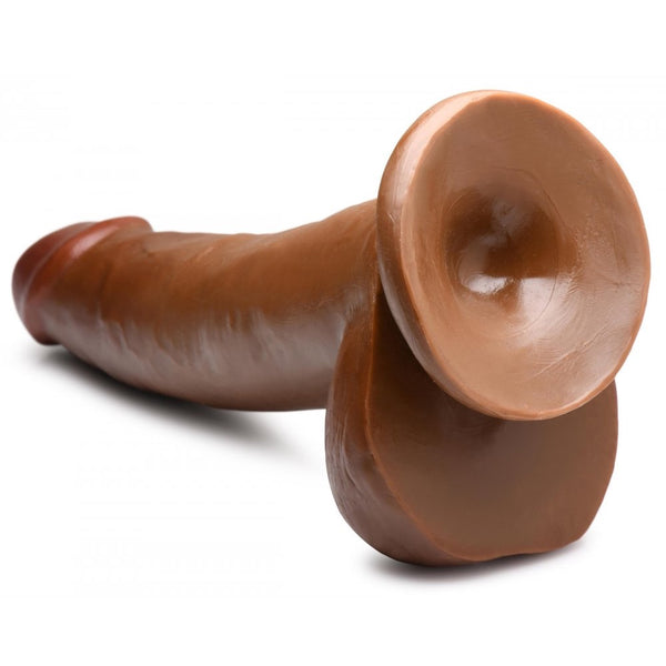 Curve Novelties Jock 8" Dong with Balls - Brown - Extreme Toyz Singapore - https://extremetoyz.com.sg - Sex Toys and Lingerie Online Store - Bondage Gear / Vibrators / Electrosex Toys / Wireless Remote Control Vibes / Sexy Lingerie and Role Play / BDSM / Dungeon Furnitures / Dildos and Strap Ons / Anal and Prostate Massagers / Anal Douche and Cleaning Aide / Delay Sprays and Gels / Lubricants and more...