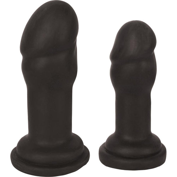 Curve Novelties Jock Anal Plug Duo - Black - Extreme Toyz Singapore - https://extremetoyz.com.sg - Sex Toys and Lingerie Online Store - Bondage Gear / Vibrators / Electrosex Toys / Wireless Remote Control Vibes / Sexy Lingerie and Role Play / BDSM / Dungeon Furnitures / Dildos and Strap Ons  / Anal and Prostate Massagers / Anal Douche and Cleaning Aide / Delay Sprays and Gels / Lubricants and more...