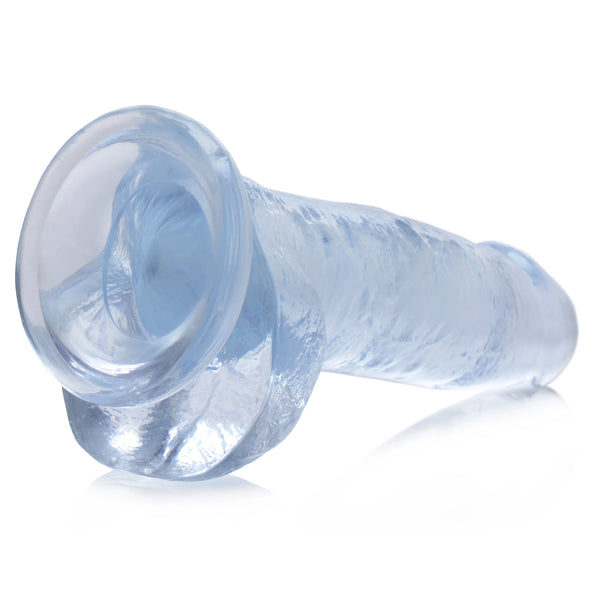 Jock C-Thru Dildo with Balls - 8"