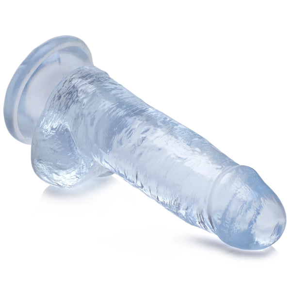 Jock C-Thru Dildo with Balls - 8"