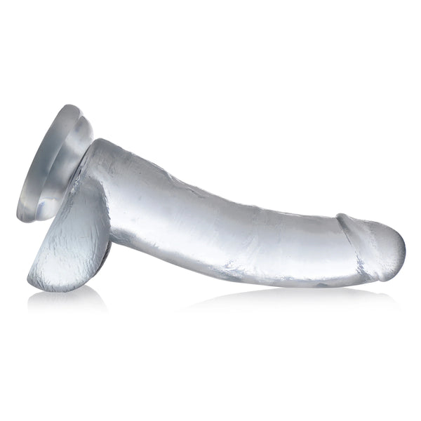 Jock C-Thru Dildo with Balls - 9"