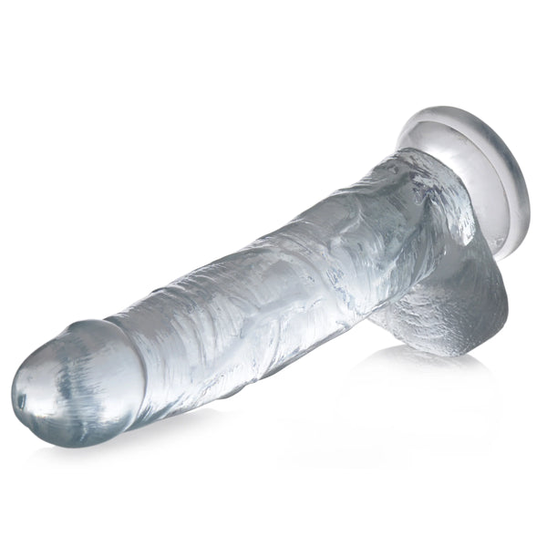 Jock C-Thru Dildo with Balls - 10"