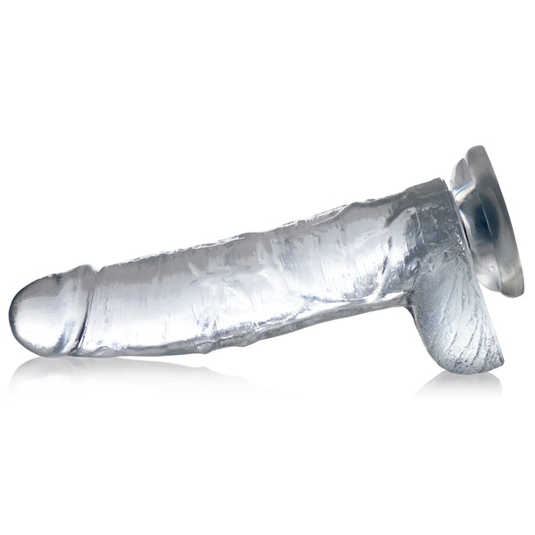 Jock C-Thru Dildo with Balls - 10"