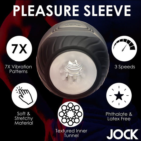 Curve Novelties Jock 10X Vibrating & Squeezing Rechargeable Masturbator - Extreme Toyz Singapore - https://extremetoyz.com.sg - Sex Toys and Lingerie Online Store - Bondage Gear / Vibrators / Electrosex Toys / Wireless Remote Control Vibes / Sexy Lingerie and Role Play / BDSM / Dungeon Furnitures / Dildos and Strap Ons  / Anal and Prostate Massagers / Anal Douche and Cleaning Aide / Delay Sprays and Gels / Lubricants and more...