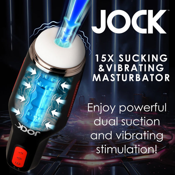 Curve Novelties Jock 15X Sucking and Vibrating Rechargeable Masturbator - Extreme Toyz Singapore - https://extremetoyz.com.sg - Sex Toys and Lingerie Online Store - Bondage Gear / Vibrators / Electrosex Toys / Wireless Remote Control Vibes / Sexy Lingerie and Role Play / BDSM / Dungeon Furnitures / Dildos and Strap Ons  / Anal and Prostate Massagers / Anal Douche and Cleaning Aide / Delay Sprays and Gels / Lubricants and more...