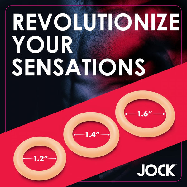 Curve Novelties Jock Discreet Silicone Cock Ring Set - Light - Extreme Toyz Singapore - https://extremetoyz.com.sg - Sex Toys and Lingerie Online Store - Bondage Gear / Vibrators / Electrosex Toys / Wireless Remote Control Vibes / Sexy Lingerie and Role Play / BDSM / Dungeon Furnitures / Dildos and Strap Ons &nbsp;/ Anal and Prostate Massagers / Anal Douche and Cleaning Aide / Delay Sprays and Gels / Lubricants and more...