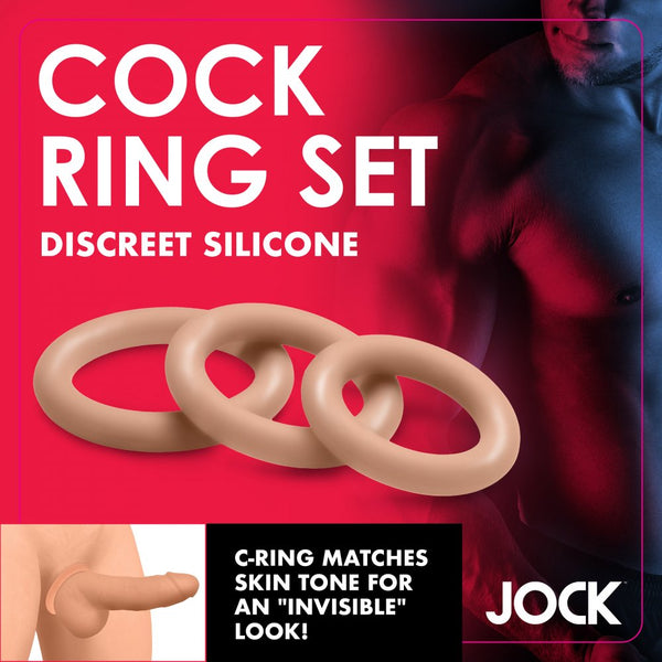 Curve Novelties Jock Discreet Silicone Cock Ring Set - Medium - Extreme Toyz Singapore - https://extremetoyz.com.sg - Sex Toys and Lingerie Online Store - Bondage Gear / Vibrators / Electrosex Toys / Wireless Remote Control Vibes / Sexy Lingerie and Role Play / BDSM / Dungeon Furnitures / Dildos and Strap Ons &nbsp;/ Anal and Prostate Massagers / Anal Douche and Cleaning Aide / Delay Sprays and Gels / Lubricants and more...