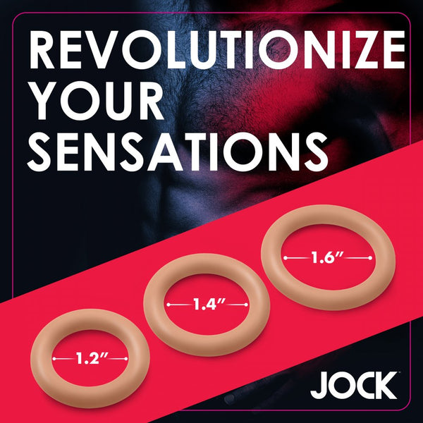 Curve Novelties Jock Discreet Silicone Cock Ring Set - Medium - Extreme Toyz Singapore - https://extremetoyz.com.sg - Sex Toys and Lingerie Online Store - Bondage Gear / Vibrators / Electrosex Toys / Wireless Remote Control Vibes / Sexy Lingerie and Role Play / BDSM / Dungeon Furnitures / Dildos and Strap Ons &nbsp;/ Anal and Prostate Massagers / Anal Douche and Cleaning Aide / Delay Sprays and Gels / Lubricants and more...